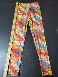 Lularoe Tween Leggings Geometric Arrows Triangles 🔺️ Colorful Bright - Picture 1 of 11