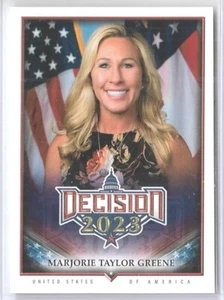 2023 DECISION UPDATE MARJORIE TAYLOR-GREENE CARD #294 ~ SHORT PRINT HIGH NUMBER - Picture 1 of 2
