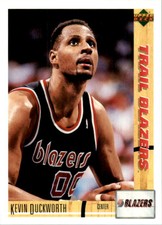 1991-92 Upper Deck International Italian Trail Blazers Card #88 Kevin Duckworth