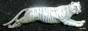 Vintage 925 Sterling Silber fein detaillierte laufende Tiger Brosche aus Thailand - Bild 1 von 2