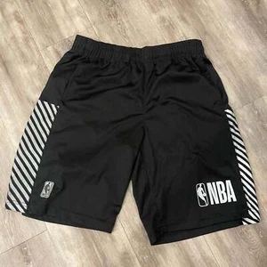 NBA Boy’s Basketball Shorts Black and Silver Youth 14-16 - Picture 1 of 2