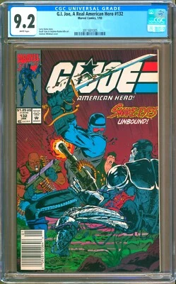 G. I. Joe, A Real American Hero #132 (1993) CGC 9.2  WP  Wildman  "NEWSSTAND" - Image 1 of 2