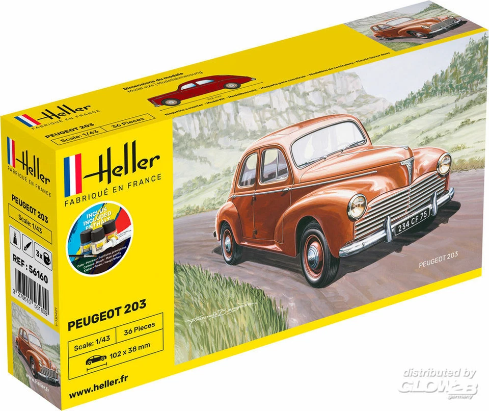 Heller: STARTER KIT Peugeot 203 in 1:43 [1000561600] - Immagine 1 di 1
