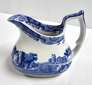 Minty Spode Blue Italienisches Porzellan 6 Unzen Milchkännchen Sahnekännchen - Bild 1 von 6