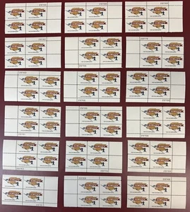 U.S., Lot of 18, Scott #1341 Plate Blocks, $1.00 Airlift, Mint, N.H., V.F. - Picture 1 of 1