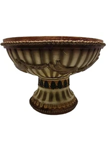 Vintage Deruta Capidomonte Footed Pedestal Bowl Pottery Italy Centerpiece - Bild 1 von 6