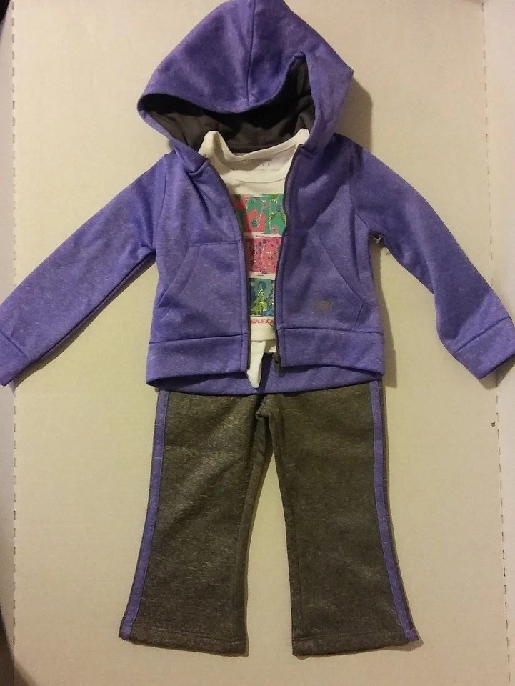 ROUPAS ATIVAS PARA BEBÊS MENINAS TAMANHO 18MO 3PC SKETCHER  - Imagem 1 de 4