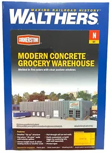 Spur N Walthers Cornerstone 933-3864 Beton Lebensmittelgeschäft Lager Bausatz - Bild 1 von 4