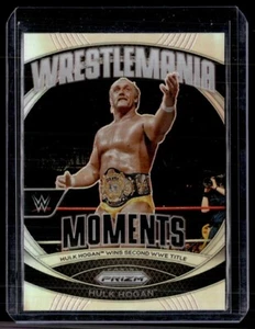 2024 PRIZM WWE SILVER WRESTLEMANIA MOMENTS #15 HULK HOGAN - Picture 1 of 1