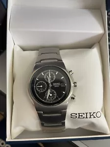 NEW* Seiko Men's Grey SNA421P1 Stainless Steel Wrist Watch MSRP $495! - Picture 1 of 3