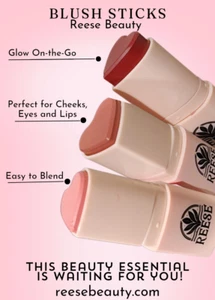 3-in-1 Multifunction Blush Stick - Blush, Lip Tint, Eye Shadow - Creamy, Long-La - Picture 1 of 8