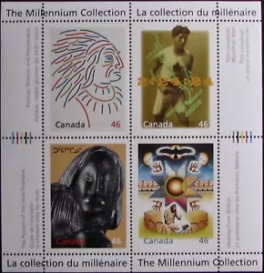 2000 CANADA #1826: VF MNH 'Canada's First Peoples' - Millennium Mini-Sheet of 4 - Picture 1 of 1