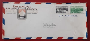 US 1939 Canal Zone FDC Rockmont Co Cachet to Denver Colorado 7c & 8c XF 4025 - Picture 1 of 2