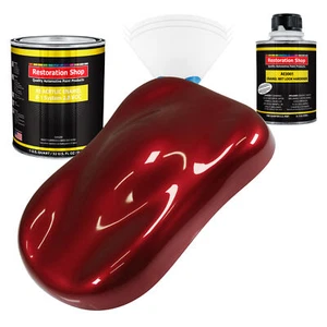 Restoration Shop Fire Red Pearl Acrylic Enamel Quart Kit, Auto Paint