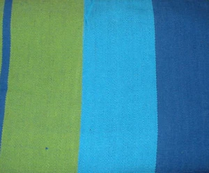 Amaca grande, blu-verde, stabile, tessuta dal Sud America - Foto 1 di 2