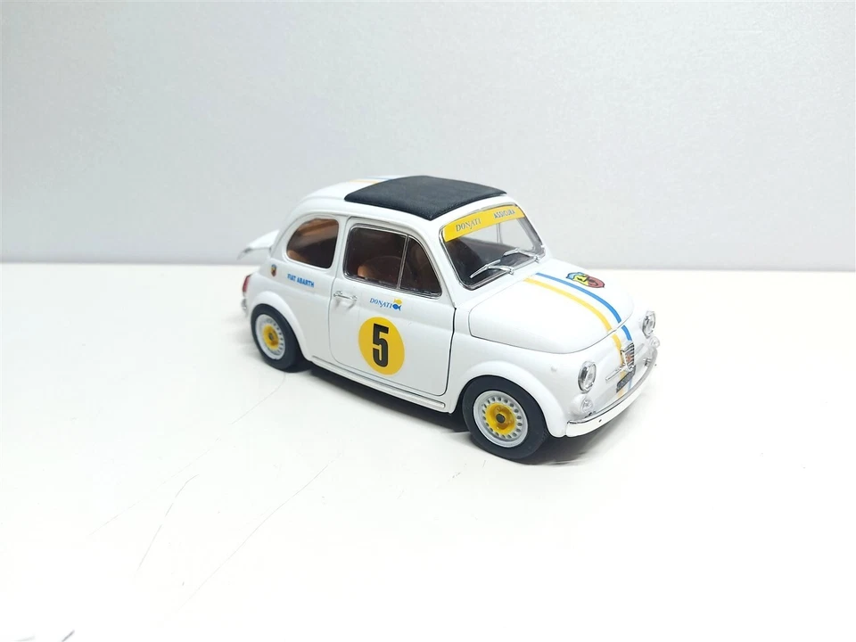 Fiat 500 Abarth Donati Racing del 1965 - 1/16 Artigianale base Burago - NO 1/18 - Immagine 1 di 4