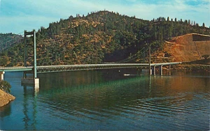 Postal Puente Bidwell Lake Oroville California sin usar - Imagen 1 de 2