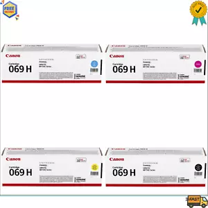 Canon 069H 4 Colour Set Toner Cartridge (Black,Cyan,Magenta,Yellow) - Picture 1 of 7