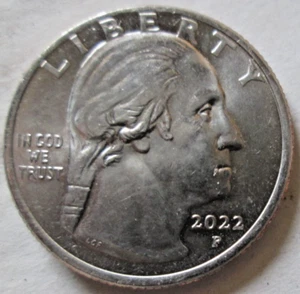 2022-P MAYA ANGELOU ATB, "DROOLING GEORGE" DIE CHIP ERROR, MS+++, CIRCULATED - Bild 1 von 3