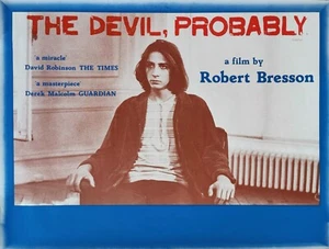 DEVIL PROBABLY 1977 Robert Bresson Antoine Monnier, Tina Irissari UK QUAD POSTER - Picture 1 of 1