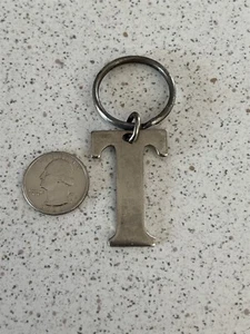 Letter T Metal Keychain Key Ring Names Ted Tom Thomas Trent Todd #44589 - Picture 1 of 2