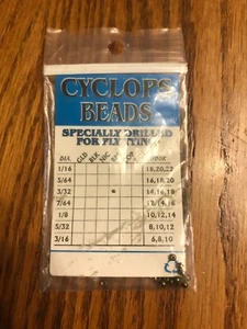 CYCLOPS BEADS 3/32” Brass 24/PKG EYC1257 Ships N 24h - Picture 1 of 2