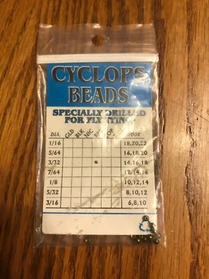 CYCLOPS BEADS 3/32” Brass 24/PKG EYC1257 Ships N 24h - Image 1 of 2