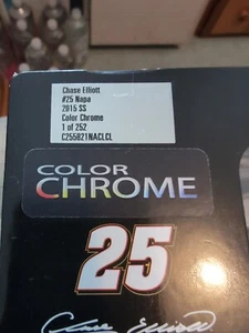 CHASE ELLIOTT 2015 COLOR CHROME #25 NAPA CHEVY SS /252 MADE XRARE! - Picture 1 of 3
