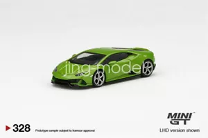 MINI GT 1:64 Lamborghini Huracan EVO Verde Mantis Car Collections in box - Picture 1 of 4