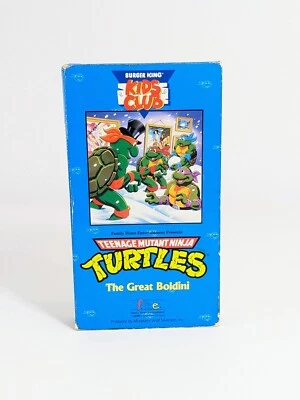 Burger King Kids Club Teenage Mutant Ninja Turtles, The Great Boldini, VHS TAPE - Image 1 of 4