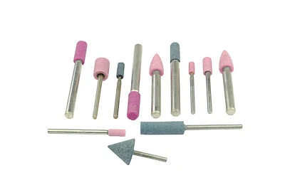 PROOPS 12 x Morrisflex Mounted Points Grinding Wheels 1/8" 1/4" 3.2mm 6mm Shank S7025