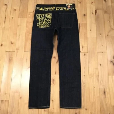 BAPE camo Denim Pants A Bathing Ape Size L - Image 1 of 4
