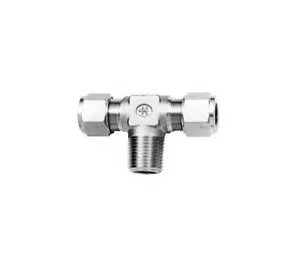 1/4" Tube x 1/4" MNPT 316ss Male Branch Tee Fitting HOKE 4TTM4316 - Picture 1 of 1