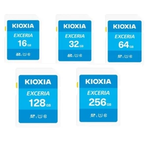 KIOXIA EXCERIA 16GB 32GB 64GB 128GB 256GB SD SDHC SDXC Card UHS-I U1 Class 10 - Picture 1 of 9