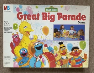 MB Sesame Street Great Big Parade Board Game - 1989 Jim Henson - 100% Complete - Picture 1 of 8