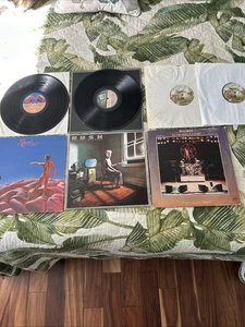 LOT 6 VINYL LP ALBUM Rush Live Rock Metal VG+ Hemispheres Power Windows Stage + - Picture 1 of 12