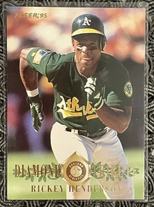 1995 Fleer Update Diamond Tribute Rickey Henderson #7 Oakland Athletics - Picture 1 of 2