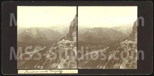 PRECIPICE WALK, Nannau, Dolgellau, Wales (Stereoview Stereoscope) 1860s/1870s - Picture 1 of 2