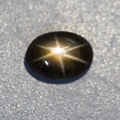 3.40 Cts_Loose Gemstone_100 % Natural Unheated Golden Black Star Sapphire - Image 1 of 3