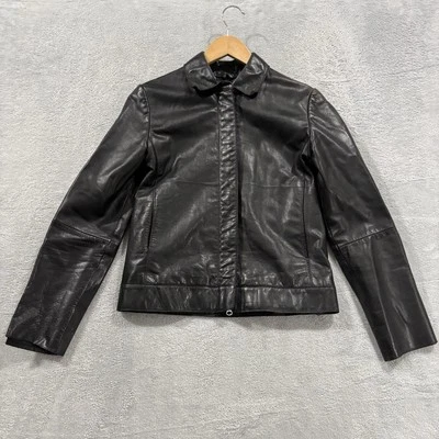 Chaqueta de cuero Banana Republic vintage para hombre XS cremallera completa precio de venta sugerido por el fabricante mínimo $500 Foto 1 de 4