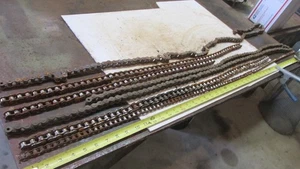Old Rusty  Farm Roller  Chain  22   Ft   Wall Art Steampunk Sign   Craft Lot F - Picture 1 of 4