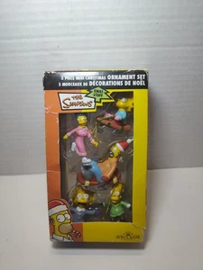 The Simpsons ~ 5 piece mini holiday ornament set – sealed Kurt S. Adler - Picture 1 of 6