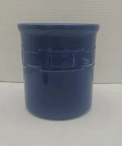 Soporte para utensilios de vajilla Longaberger Pottery Woven Traditions azul aciano 7"x6"  - Imagen 1 de 6