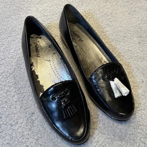 TROTTERS T1267 Leana schwarze Leder-Slipper mit Tassel - Größe 7,5 - Bild 1 von 7