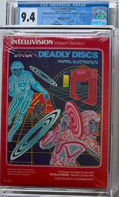 TRON DEADLY DISKS       INTELLIVISION 1982       GRADE: A++        CGC 9.4 - Image 1 of 4