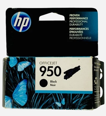 Genuine HP 950 Black Ink Cartridge OfficeJet Printer Exp. 2018 -New - Image 1 of 3