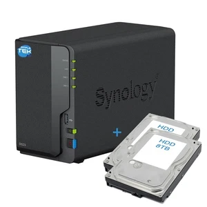 Synology DS223 Nas 2-BAY Double HDD 8TB Embedded SATA Ethernet Lan IP - Picture 1 of 8