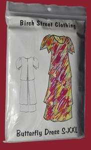 Vestido Birch Street Butterfly Patrón Tallas S-XXL Vintage '01 Sin Usar-S4 - Imagen 1 de 3