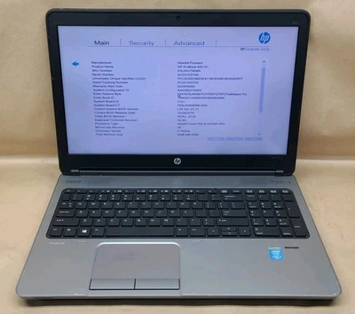 HP ProBook 650 G1, Intel Core i5-4300M @ 2.6GHz, 4GB RAM, NO SSD, NO CHARGER - Image 1 of 4
