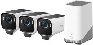 eufy Cam S3 Pro Kit de 3 cámaras con base, 4K, solar, IP67, visión nocturna - EMBALAJE ORIGINAL - Imagen 1 de 1